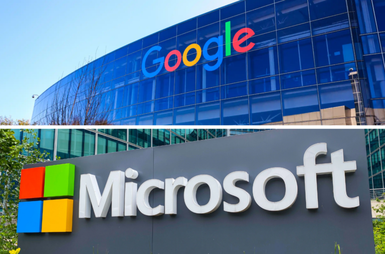 Microsoft y Google: balances financieros en el primer trimestre de 2023.